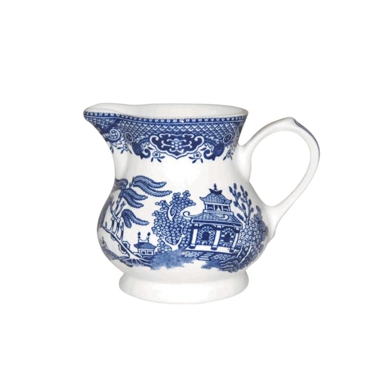 Churchill Blue Willow Creamer 8.5-ounce (Cream Jug 8 Oz)