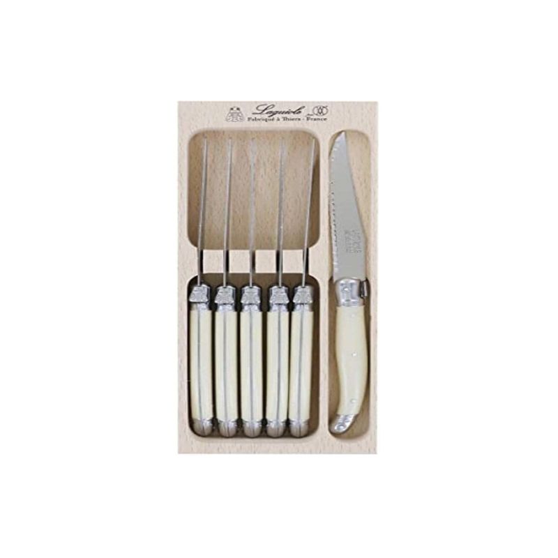 Laguiole Andre Verdier Flatware Set (Ivory Color)